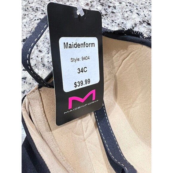 NWT Maidenform Women's Black Size 34C Comfort Devotion Extra Coverage Lace style - Picture 5 of 7